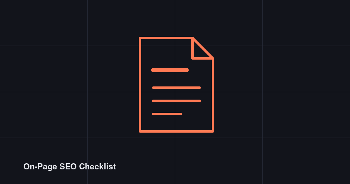 On-Page SEO Checklist: 25 Checks for Every Page You Publish